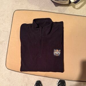 Men's Black Quarter-Zip Fleece TNT Baseball Logo